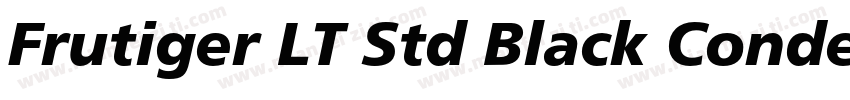 Frutiger LT Std Black Condensed字体转换